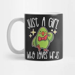 Just A Girl Who Loves Birds Gift graphic Mug